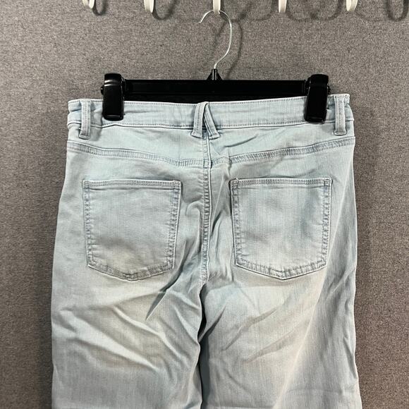 Belle by Kim Gravel Regular Primabelle Wide Leg Jeans Light Wash, Reg 8 - Picture 6 of 12